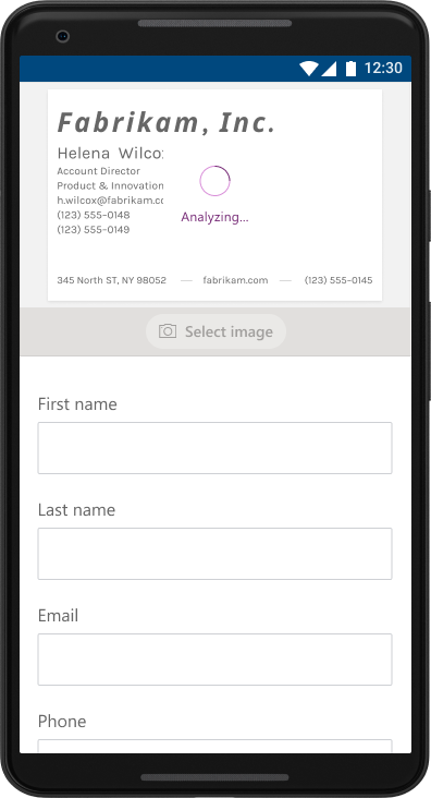 AI Builder Business Card App