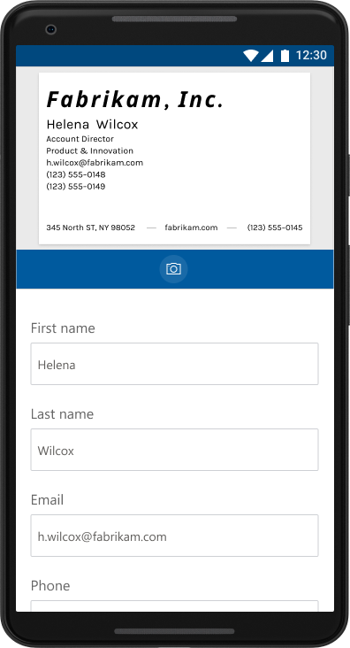 AI Builder Business Card App