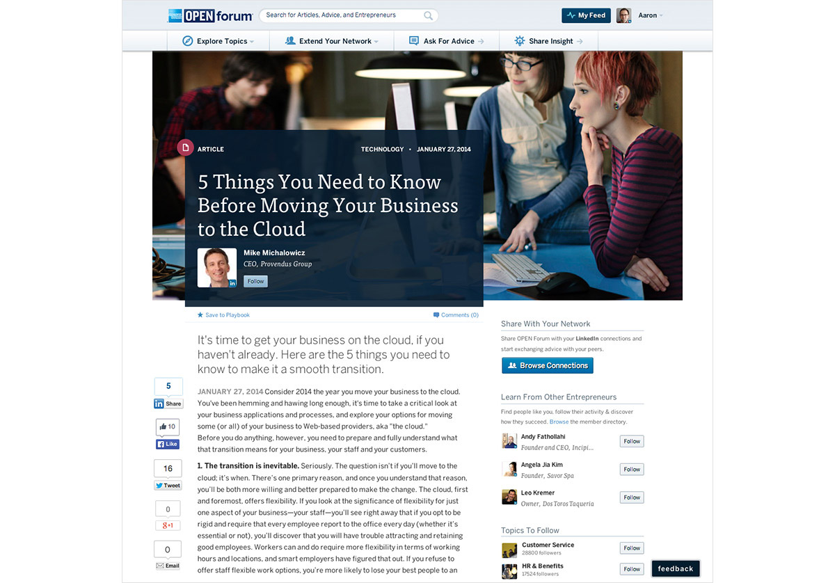 OPEN Forum article