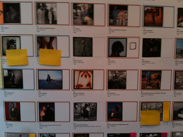 Annie Leibovitz contact sheets 2