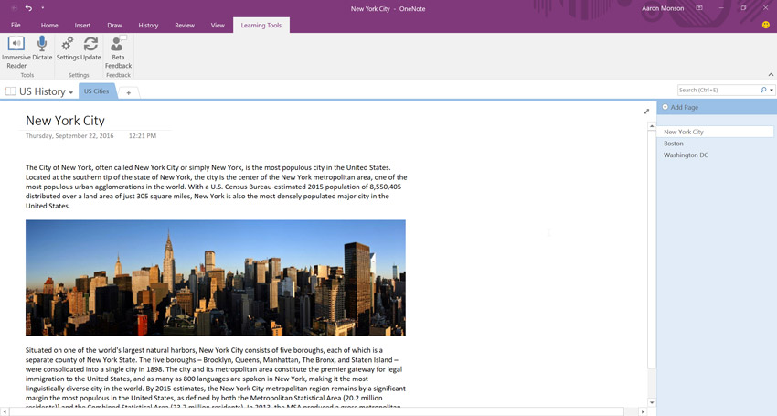 OneNote notebook