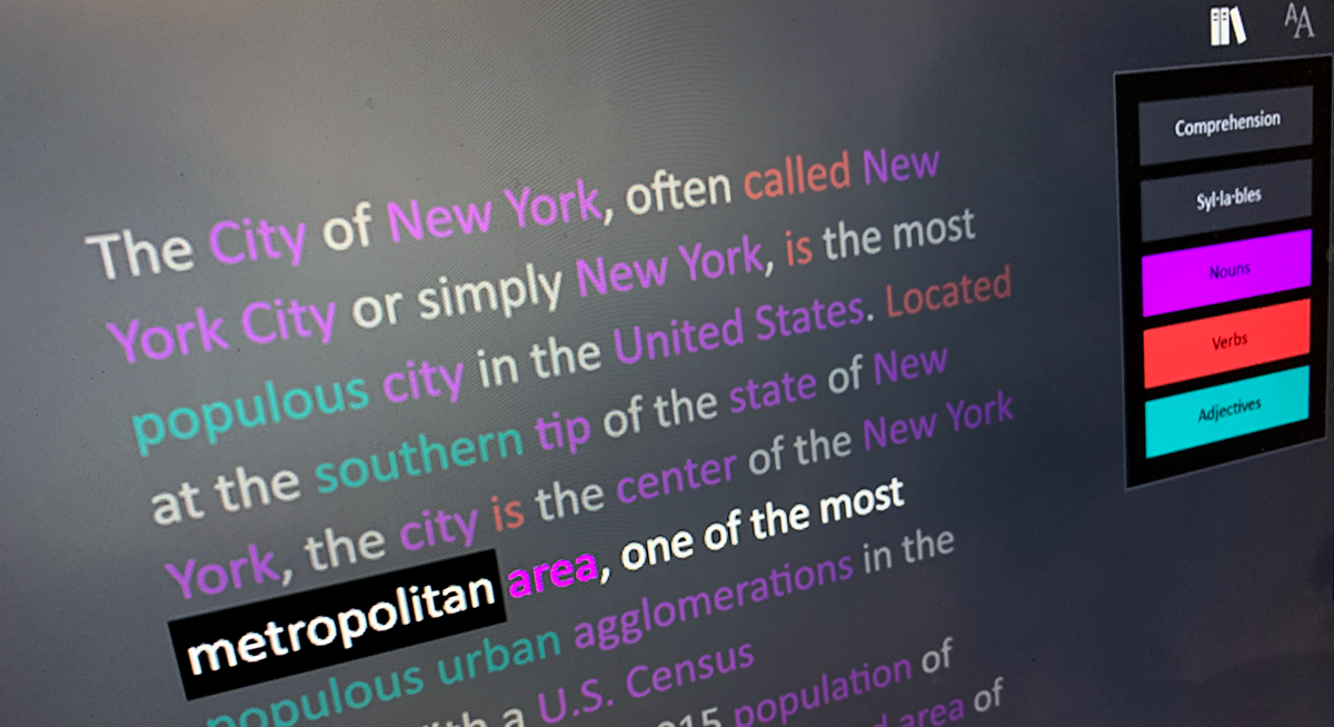 OneNote Learning Tools page