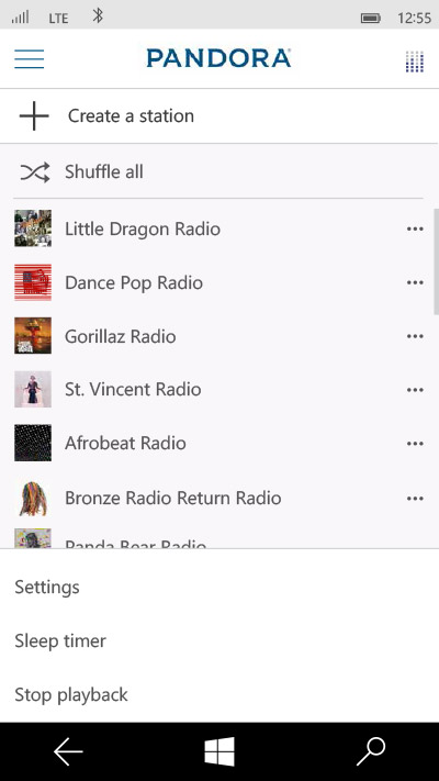 Pandora phone